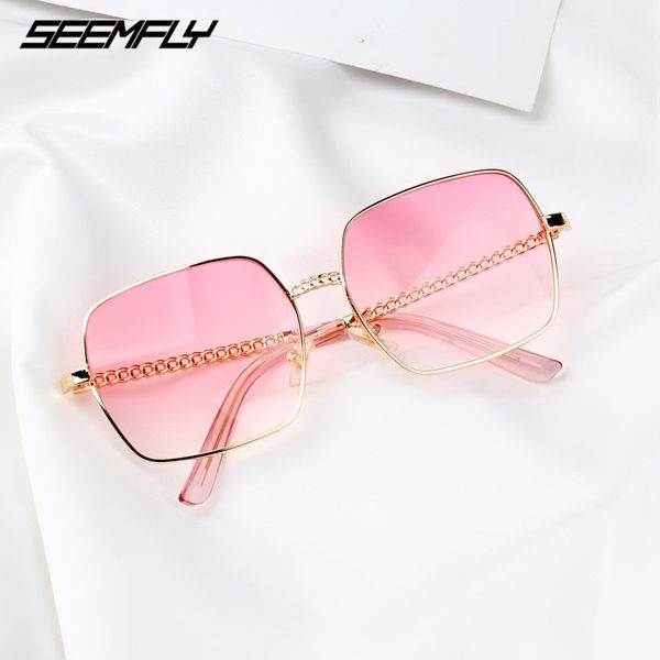 

seemfly 2020 new korean version of the net red with the same box sunglasses female retro square sunglasses street shooting tide, Blue