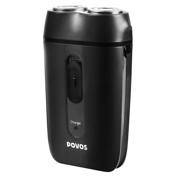 

povos pb0292q double-sided sharp-edged electric shaver for men