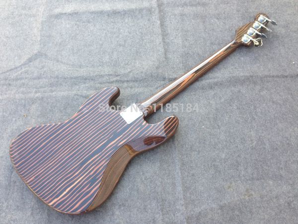 

4 strings zebra wood electric bass2019 guitar zebra wood neck