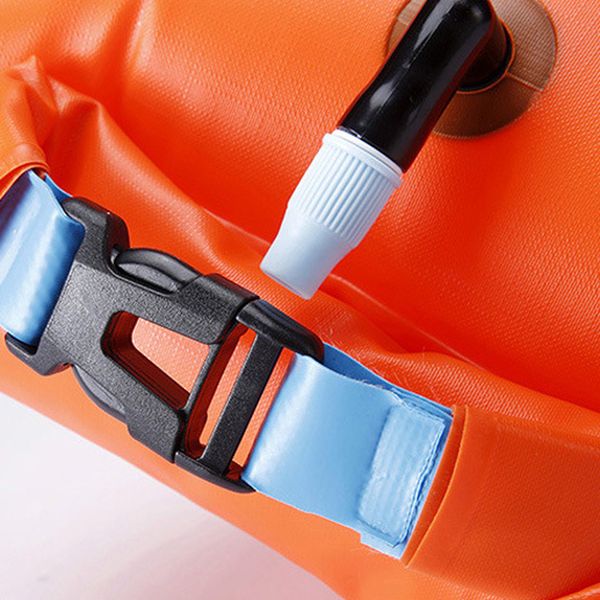 

life buoy pvc waterproof dry bag inflatable flotation bag kayak rafting drifting camping hiking rucksack swimming backpack