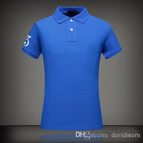 

высокое качество poloshirt мужчины короткий sleev топ хлопчатобумажная рубашка поло с контрастным воротником и рукавом нижний логотип жаккар, White;black