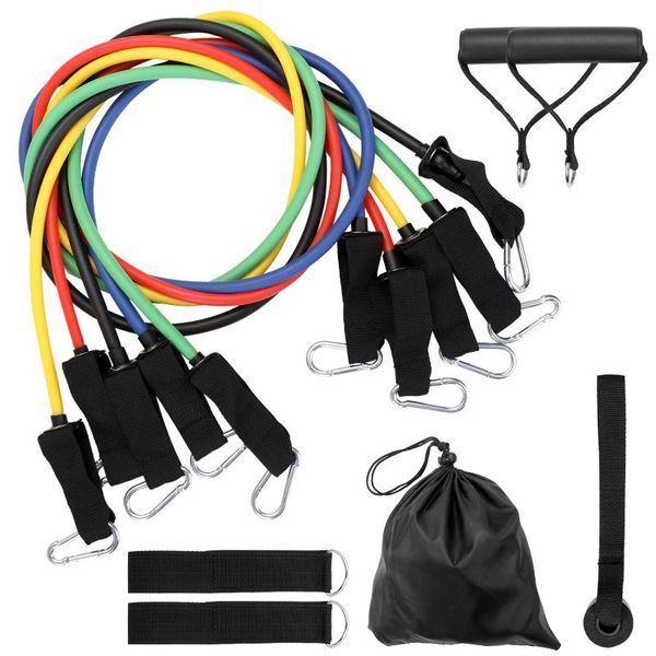 

resistance bands 11 pcs/set fitness puller multi-functional muscle strength yoga training rope belt