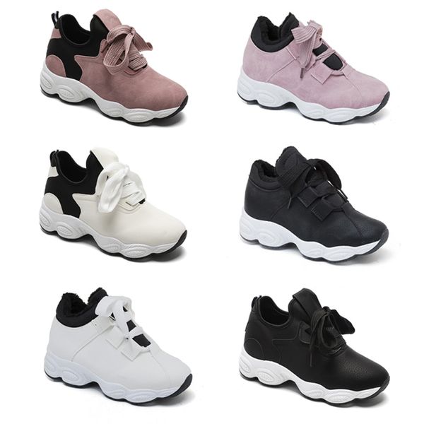 

2020 non-brand бесплатная доставка кроссовки для женщин chaussures белый черный розовый серый замша моды спорта кроссовки 36-40 пункта # 27, White;red