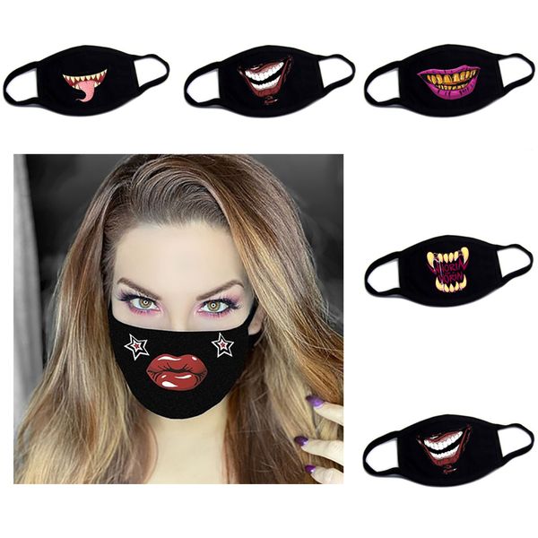 Tasarımcı Maskesi Yeni ürünler Non Yaygın Saf Pamuk toz geçirmez Ağız Kapak Erkek Kadın Yaratıcı İfade Kişilik Maskeler Sıcak Satış
