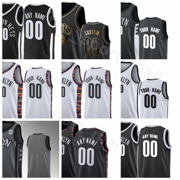 

экран печати баскетбол дюрант джерси ирвинг deandre карис levert спенсер dinwiddie taurean принц черный белый мужчина женщина молодёжная, Black;red