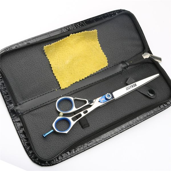 

xuanfeng blue 7 inch barber cutting scissors spring adjustment screw hairdressing shear barber salon hair scissors