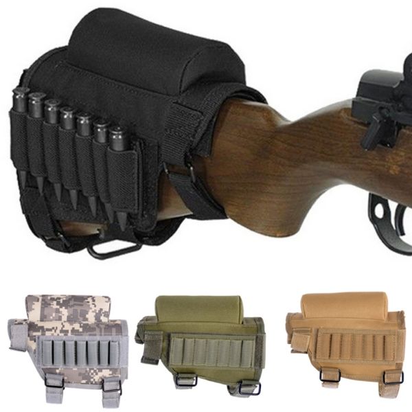 

new tactical multifunction bag buttstock expansion cartridge oxford cloth adjustable size accessory package 4 colors