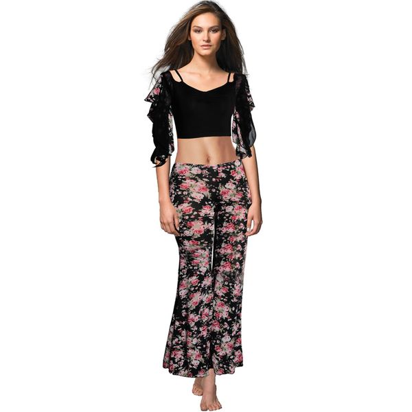 

2019 new fashion belly dance practice wear bellydance practice set costume dance clothes clothing pants 7140, Black;red