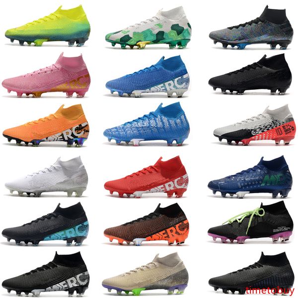 

2020 new mercurial superfly 7 elite se fg neymar ronaldo mens soccer cleats soccer shoes acc mens football boots scarpe da calcio