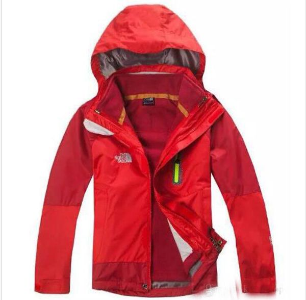 

топ доставка новый открытый детская штормовая одежда мальчика три в одном съемный водонепроницаемый теплый комбинезон с толстой флисовой кур, Blue;gray