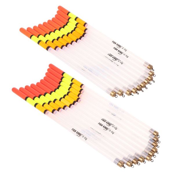 

10pcs/lot 2.5/3.0g clear plastic fishing float carp coarse fishing floats tube tool