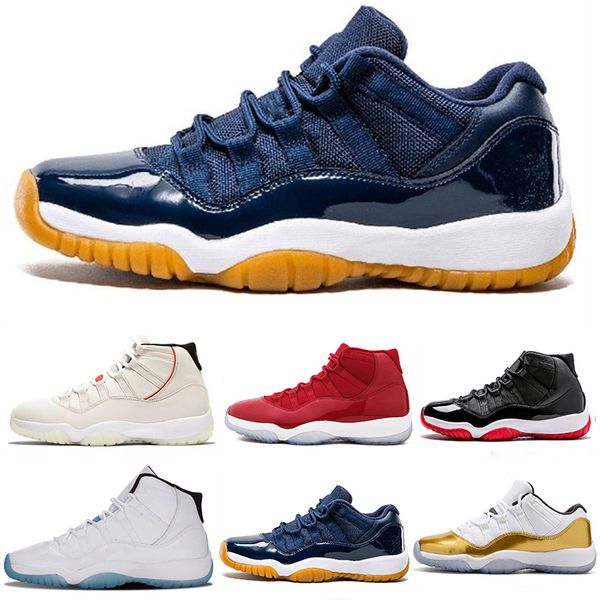 

Concord High 45 11 Mens 11s Basketball Shoes Platinum Tint Space Jam Gym Red Win Like 96 XI Designer Sneakers Men Sport Shoes Size 36-47