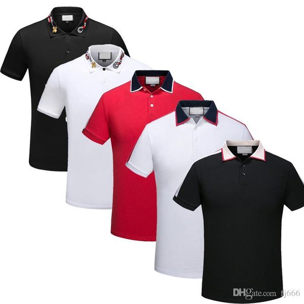 

новизна мода casual luxury дизайнерские футболки для мужчин футболки письмо вышивка футболка мужская тройники с коротким рукавом футболки, White;black