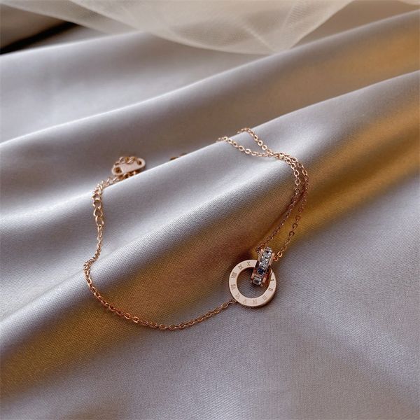 

2020 new korea style women titanium steel simple personality student mori bracelets for girl fashion jewelry accessories, Black