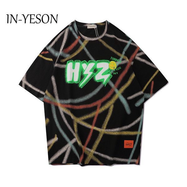 

fashion graffiti t-shirts for boys & girls streetwear oversized summer hip hop t shirt punk rock harajuku t-shirts men/women, White;black