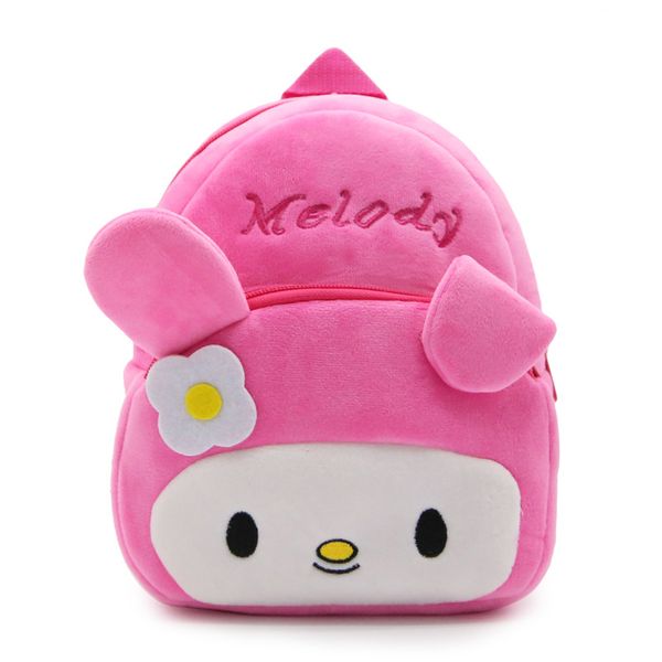 

cartoon melody plush backpack cute baby kids school bags preschool children schoolbag for kindergarten girls child bags