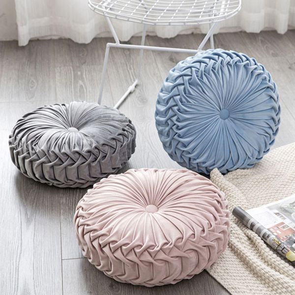 

круглый velvet тыква подушка сиденья стул обложка mat кушетка главная диван декор tb продажа