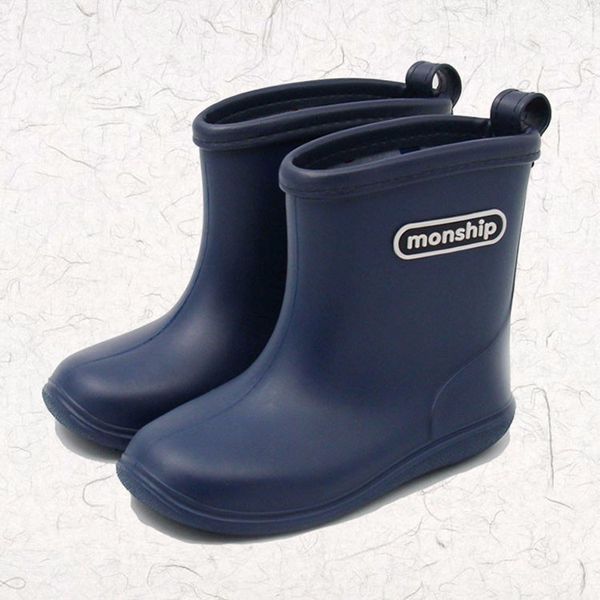 

solid comfort rain boots kids boys girls babies candy color toddle cute boots waterproof 2016 kinderen regenlaarzen rubber ashion, Black;red