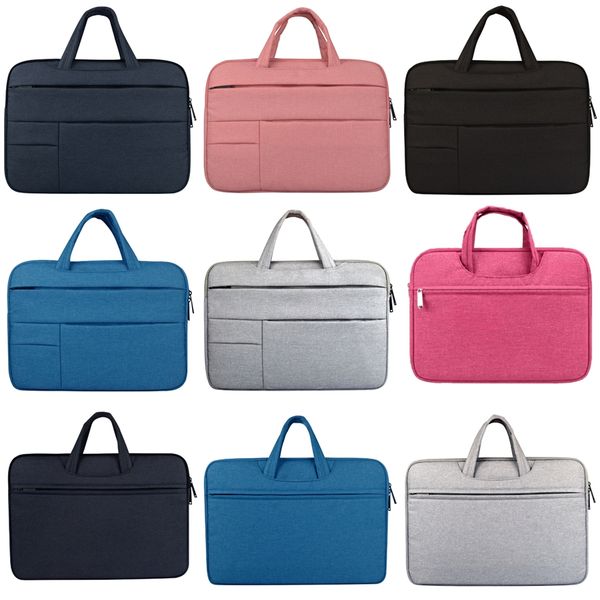 

brand bag for macbook air leather bag for lenovo women shoulder lapbag 13.3 14 15 15.6 inch men waterproof #546