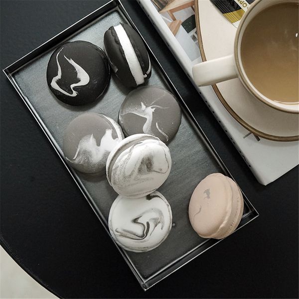 

retro silver storage tray nordic rectangle metal plate office table sundries organizer trays simple cupcake dessert set tray