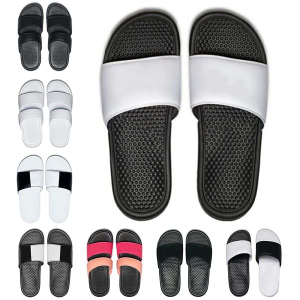 

2019 new men women designer slippers BENASSI black white red striped sandals causal Non-slip summer slippers flip flops slipper