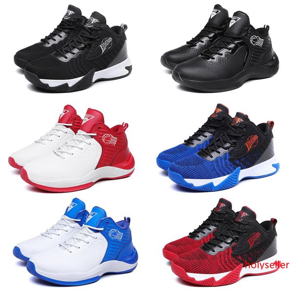 

non-brand fashion men women running shoes triple black blue red mens trainer sports sneakers runners 40-44 item #28
