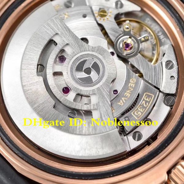 

swiss cal.3235 movement men 40mm black rose gold 116655 904l steel gmf gm factory v3 watch oysterflex 126655 men's automatic watches, Slivery;brown