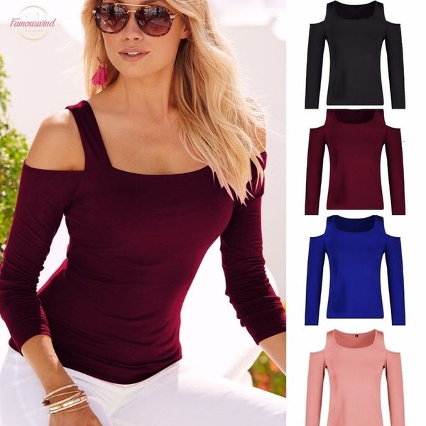 

2020 winter pullovers cotton sweaters autumn hole women shirt workwear slim long sleeve elegant tee streetwear shirts, White