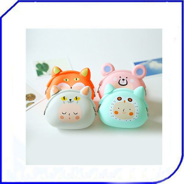 

дунгуань кошелек мультфильм мини портмоне сумка силиконовая монета женская, Black