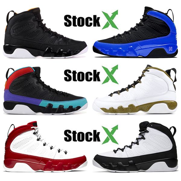 

designer luxury basketball shoes 9s citrus racer blue the spirit jumpman gym red og space jam release mop melo sport sneaker trainer 7-13