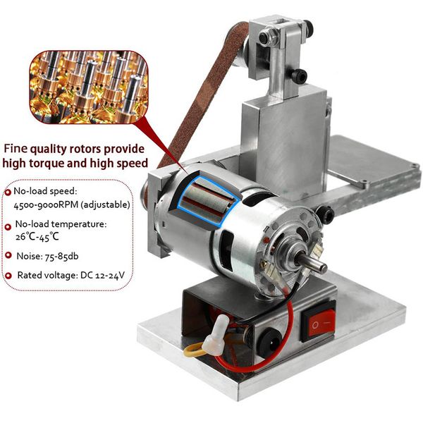 

grinder electric belt sander mini diy polishing grinding sharpener machine lsf99