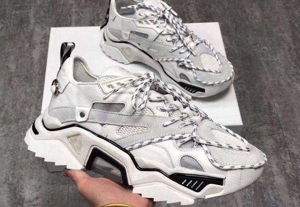 

New triple trike neaker men women old daddy ca ual hoe lace up me h upper over ized trike 205 neaker with box ize 35 44