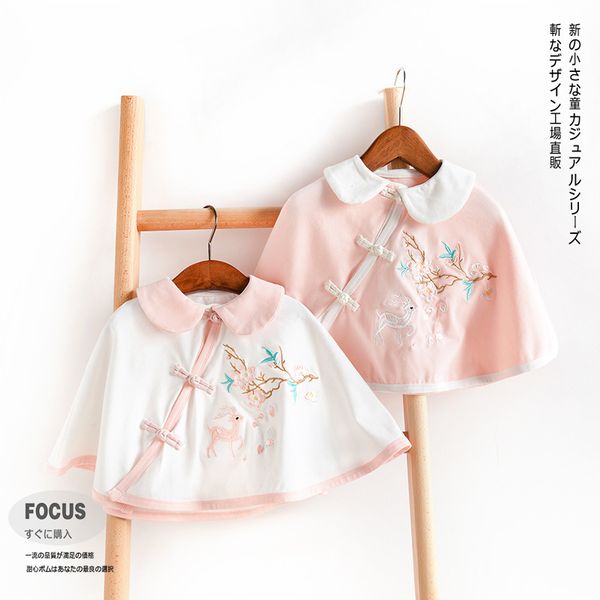 

весна new детской одежды archaic китайской одежды плащ ребёнка outer wear sika deer вышитая printed накидка на имени, Camo