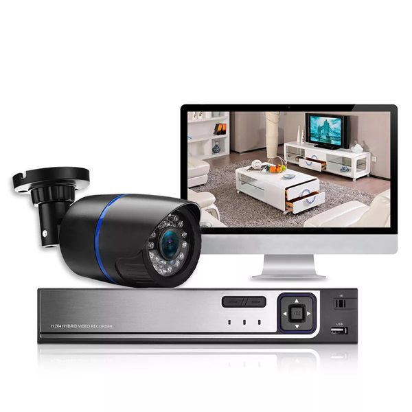 Беспроводной Onvif POE IP-камера 2.8mm Открытый 720P WIFI Безопасность HD ИК ночного видения - AU плагин