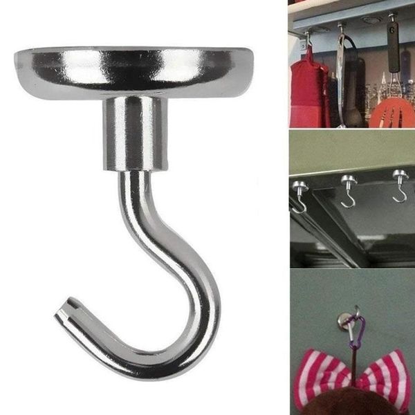 

1/5pcs magnetic hook hanger heavy duty cup key chain bag holder