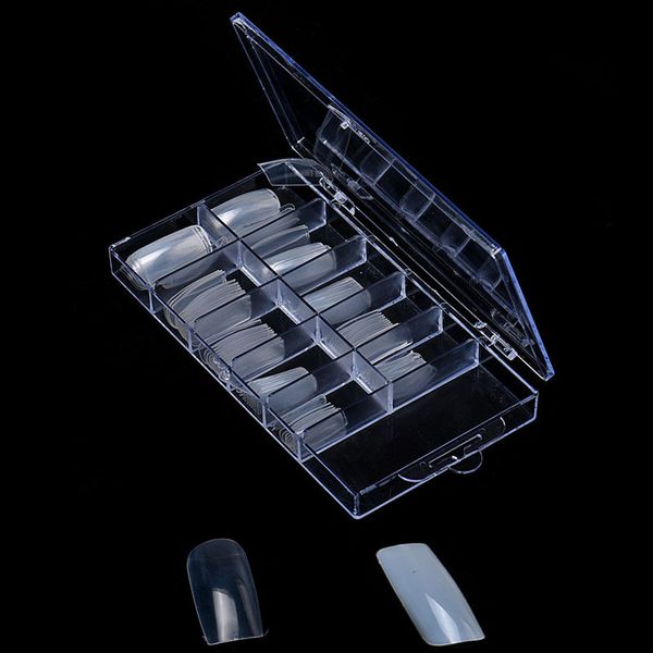 

100pcs acrylic false fake nail oval professional full cover fasle nail art fingernail full color card polish fake nails k1, Red;gold