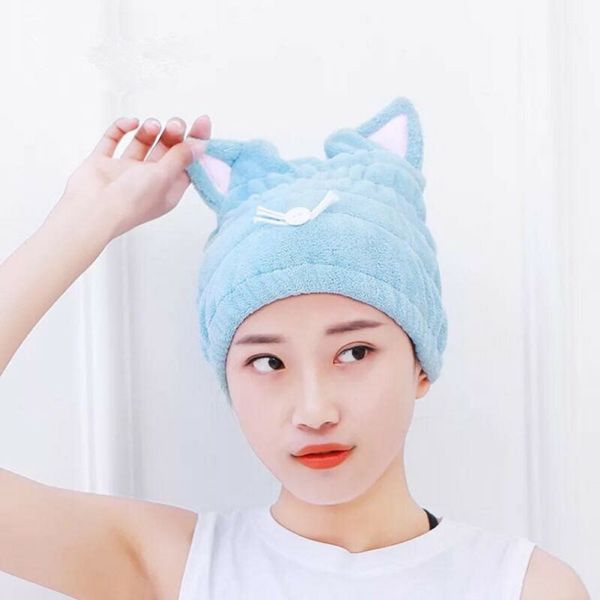 

rapid drying hair towel thick absorbent shower cap