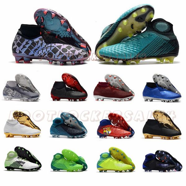 

new phantom vsn vision mens football boots elite df fg green blue white gold soccer cleats man utility futsal trainers sneakers size 39-45, White;red