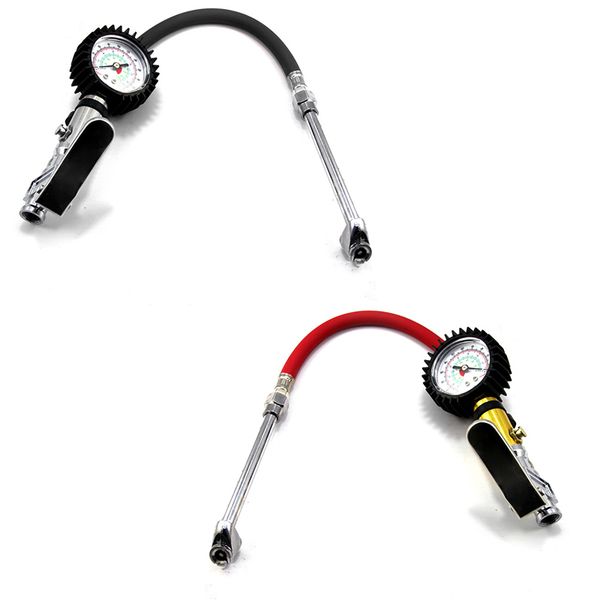 

0-220 фунтов на квадратный дюйм пневматическая шина инфлятор циферблат измеритель давления gaugeair патрон тестер давление насоса для автомо