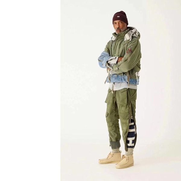 

18fw trend trackpants брюки рваные лоскутные классические повседневные уличные спортивные брюки модные мужские женские брюки спортивные брюк, Black