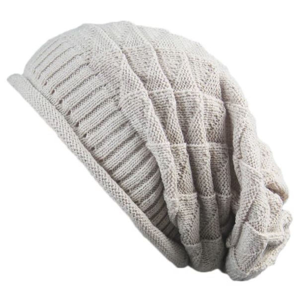 

winter trendy warm hat scarf slouchy beanie scarf fleece head wraps baggy warm crochet winter wool knit ski outside men women selling, Blue;gray