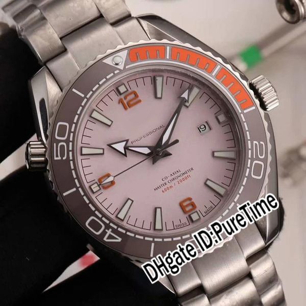 

новая planet ocean 600m 215.90.44.21.99.001 автоматическая мужские часы черный оранжевый керамический ободок серый циферблат из нержавеющей, Slivery;brown