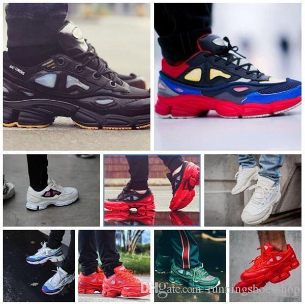 

original box] 2017 raf simons x outdoor casual trainers consortium ozweego 2 ii women,men sneakers eur 36-44, Black