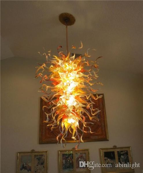 

modern large crystal pendant lamps european style amber murano glass chandelier for l decoration with lr1118