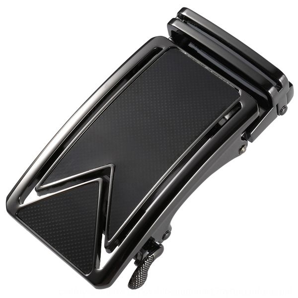

men's leather head accessory belt belt casual waist head business accessories automatic buckle buckle ly180-242, Slivery;black