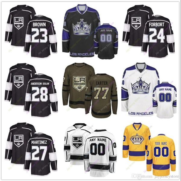 

Dustin Brown Alec Martinez Derek Forbort Jaret Anderson Dolan Carl Grundstrom Jersey 2019 Los Angeles Kings Salute to Ser Cheap