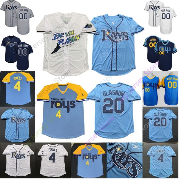 

Tampa Bay Custom Rays Jersey Ryan Yarbrough Travis d'Arnaud Mike Zunino Willy Adames Christian Arroyo Ji-man Choi Yandy Diaz Men Women Youth