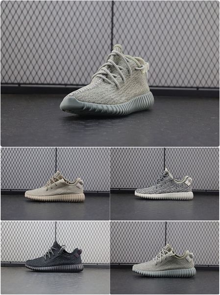 

2020 classic snow kanye west oostyezzy mens shoes women350yeezys womens v1 shoes [with box] d3133, Silver