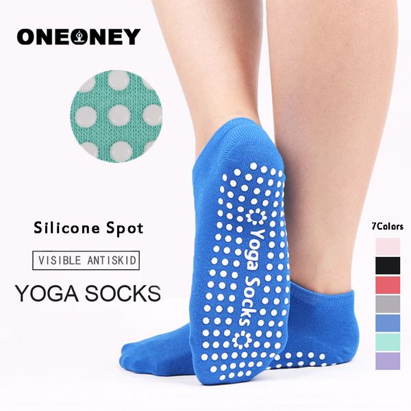 

brand yoga socks quick-dry silicone anti-slip damping pilates ballet socks good grip men&women cotton, Black