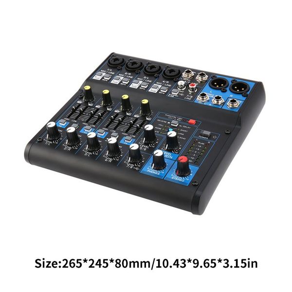 

8 channel dj powered mixer professional power mixing amplifier usb slot 16dsp 110-130v phantom power for microphones uk plug